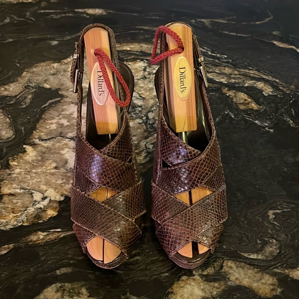 BCBG MAXAZRIA Leather Heels (Shoes Only)